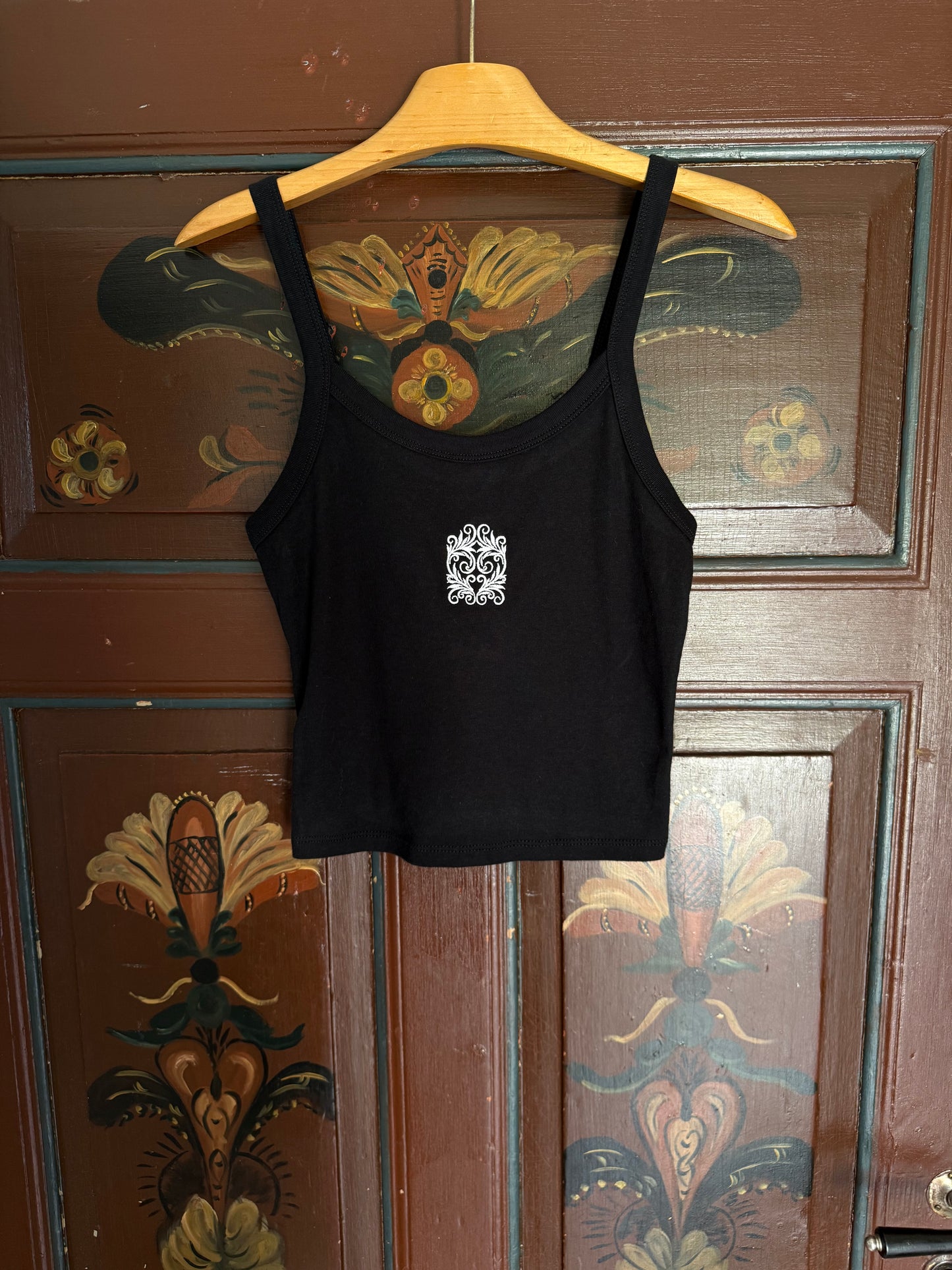 DALAHJÄRTA TANK TOP BLACK/WHITE