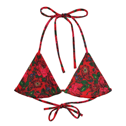 LEKSAND RED BIKINI TOP