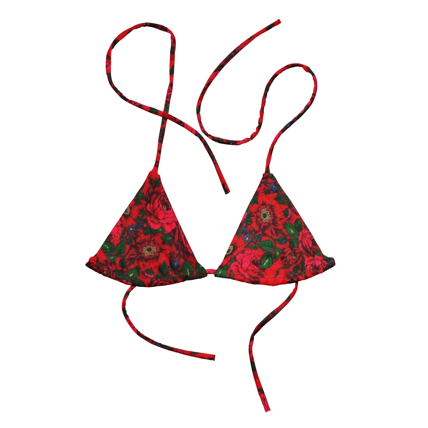 LEKSAND RED BIKINI TOP