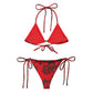 LEKSAND RED BIKINI BOTTOM